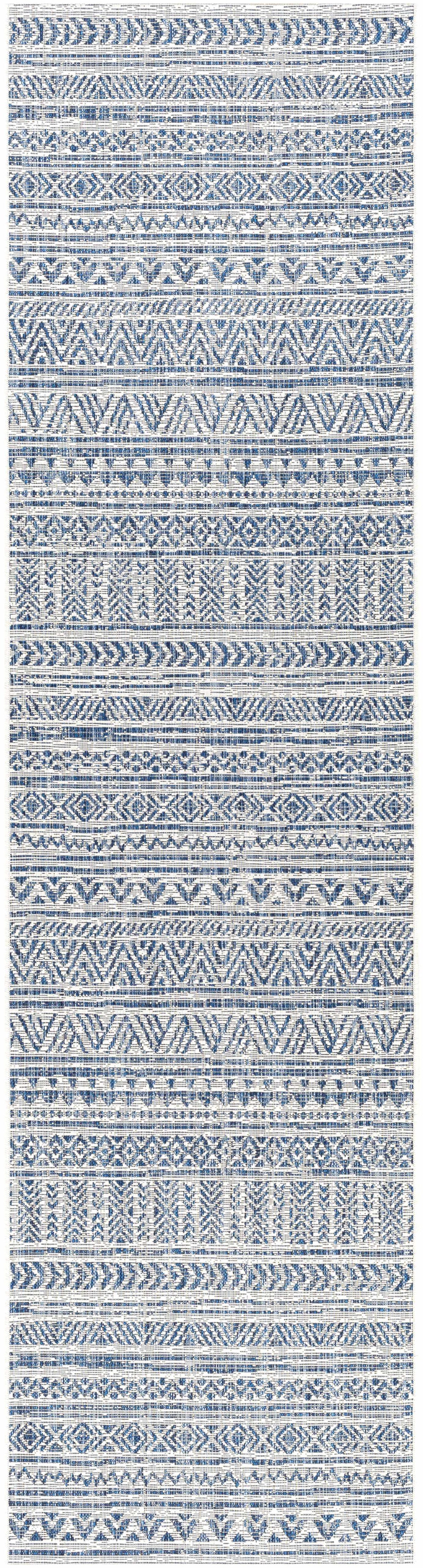 Novato Navy All Over Pattern Performance Outdoor Rug, photo 5 of 17