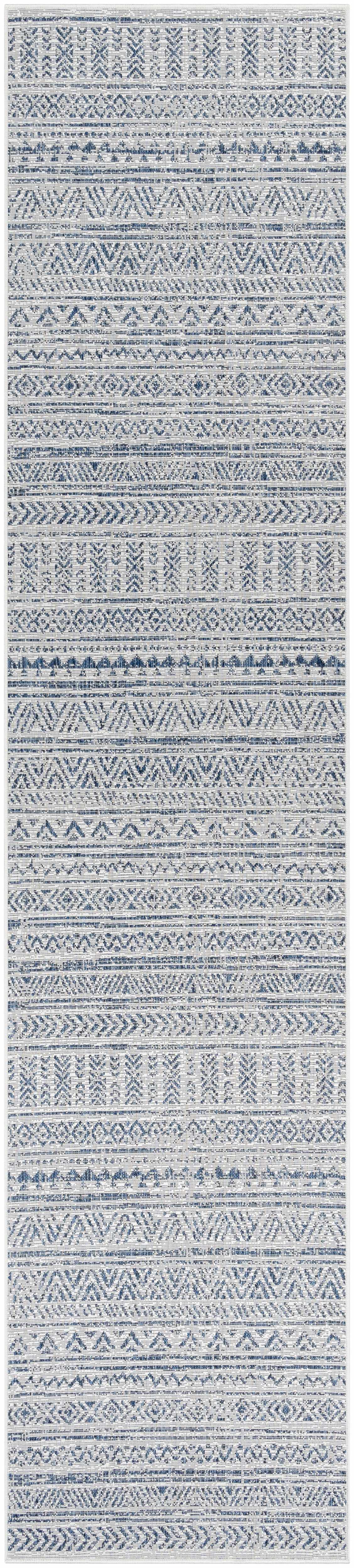 Novato Navy All Over Pattern Performance Outdoor Rug, photo 9 of 17