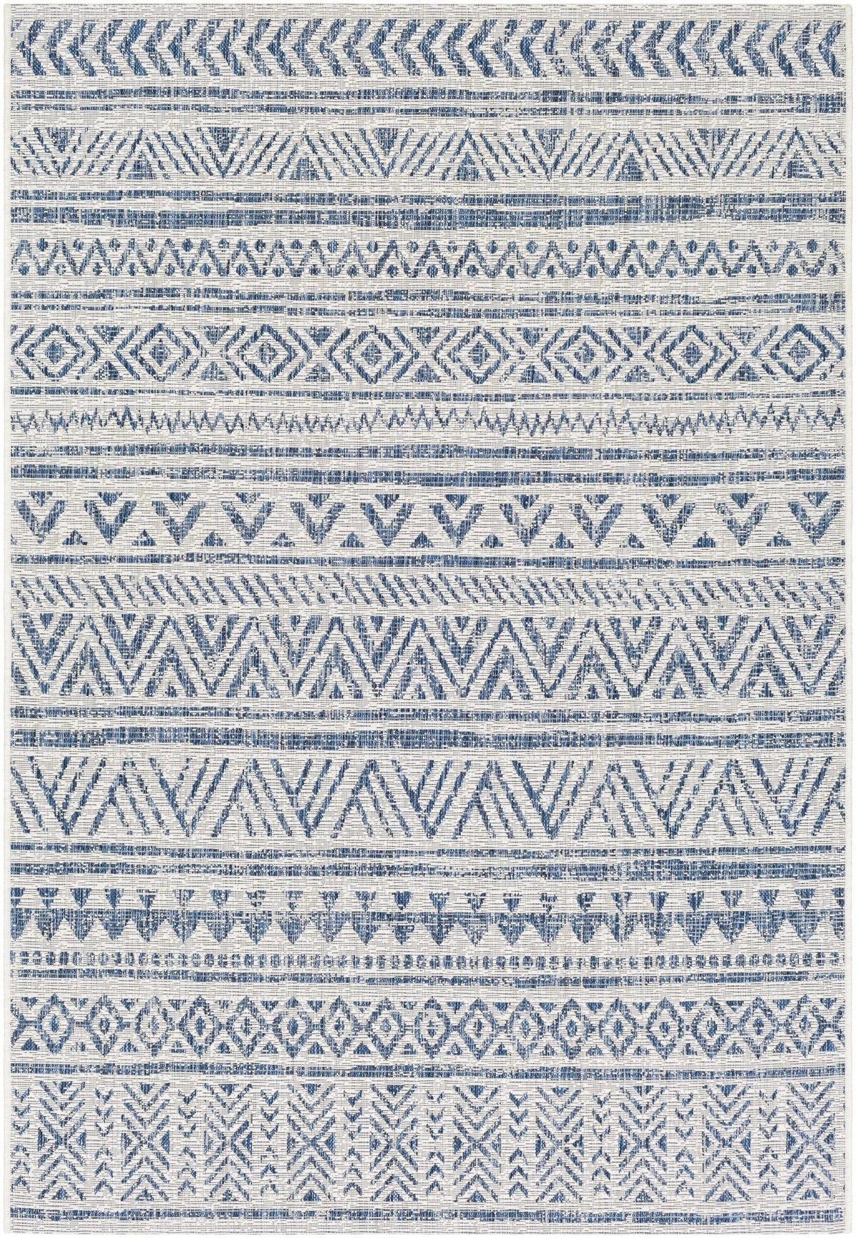 Novato Navy All Over Pattern Performance Outdoor Rug, photo 14 of 17