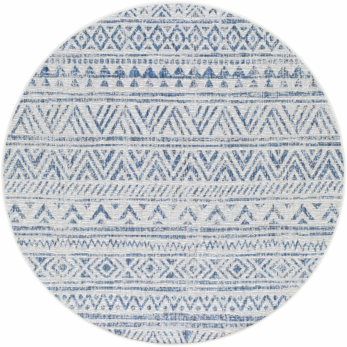 Novato Navy All Over Pattern Performance Outdoor Rug, photo 7 of 17