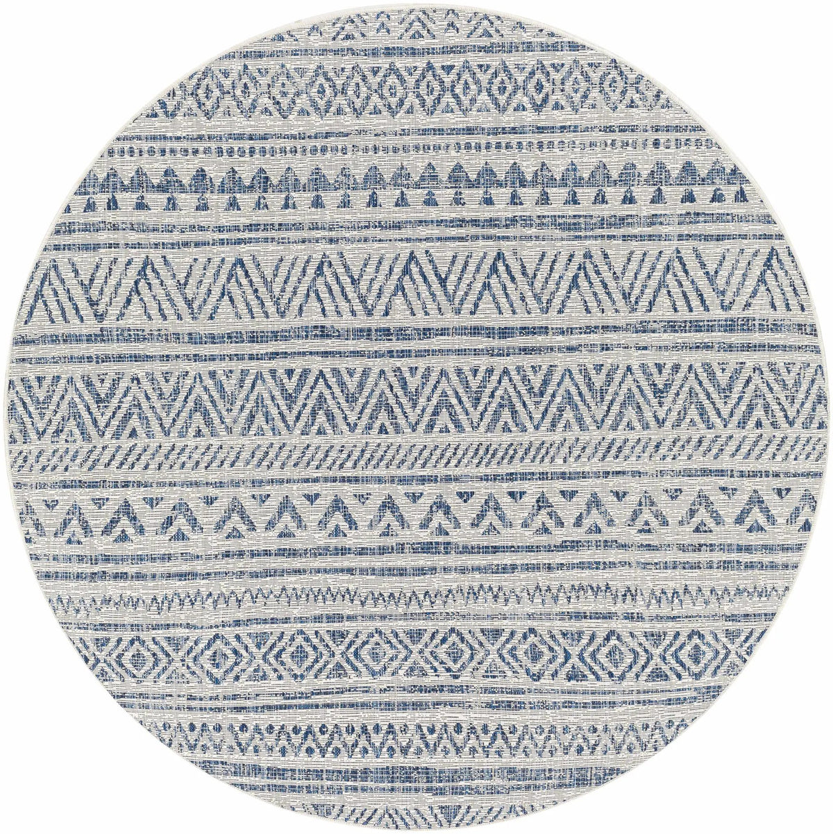 Novato Navy All Over Pattern Performance Outdoor Rug, photo 8 of 17