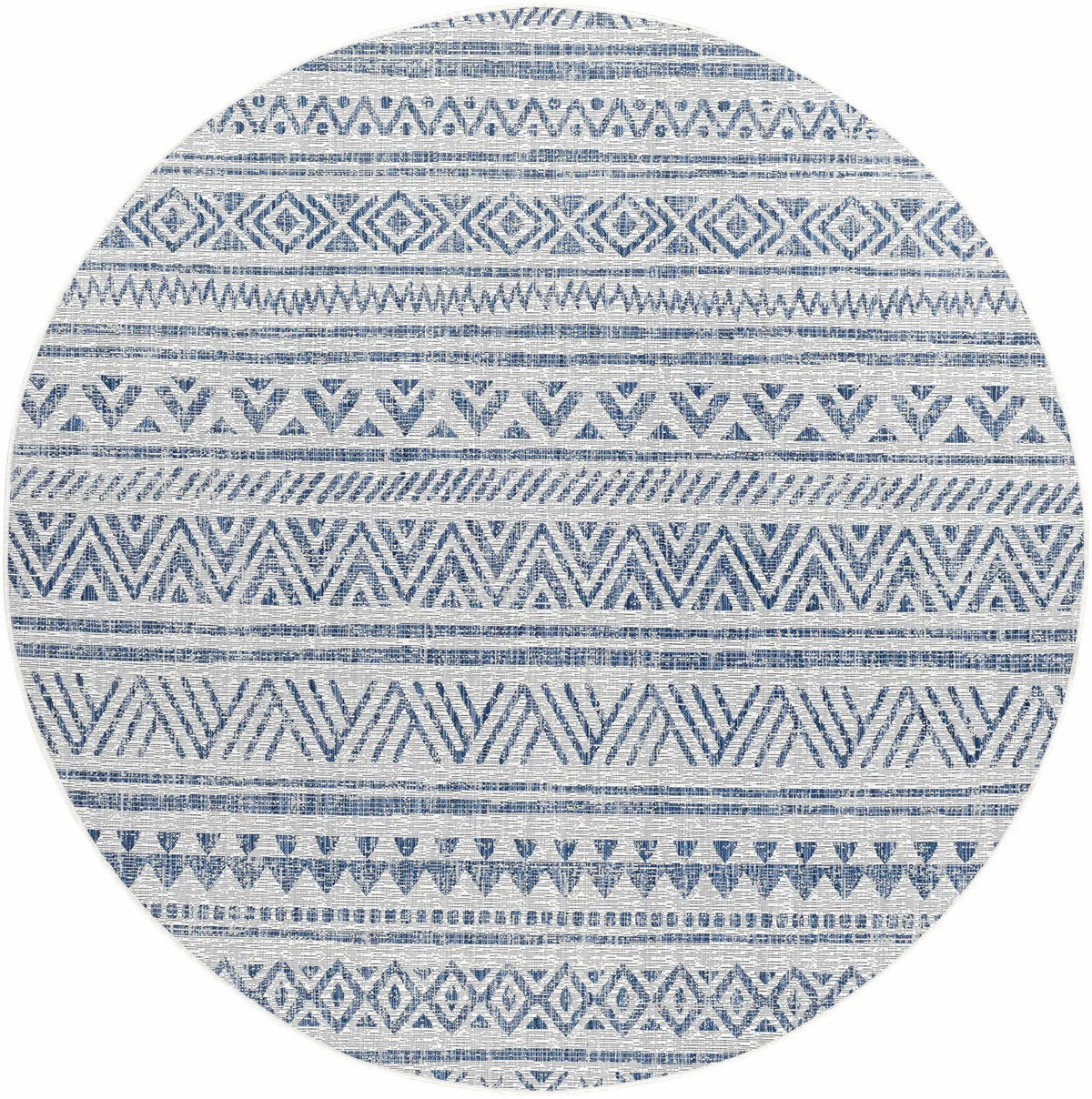 Novato Navy All Over Pattern Performance Outdoor Rug, photo 15 of 17