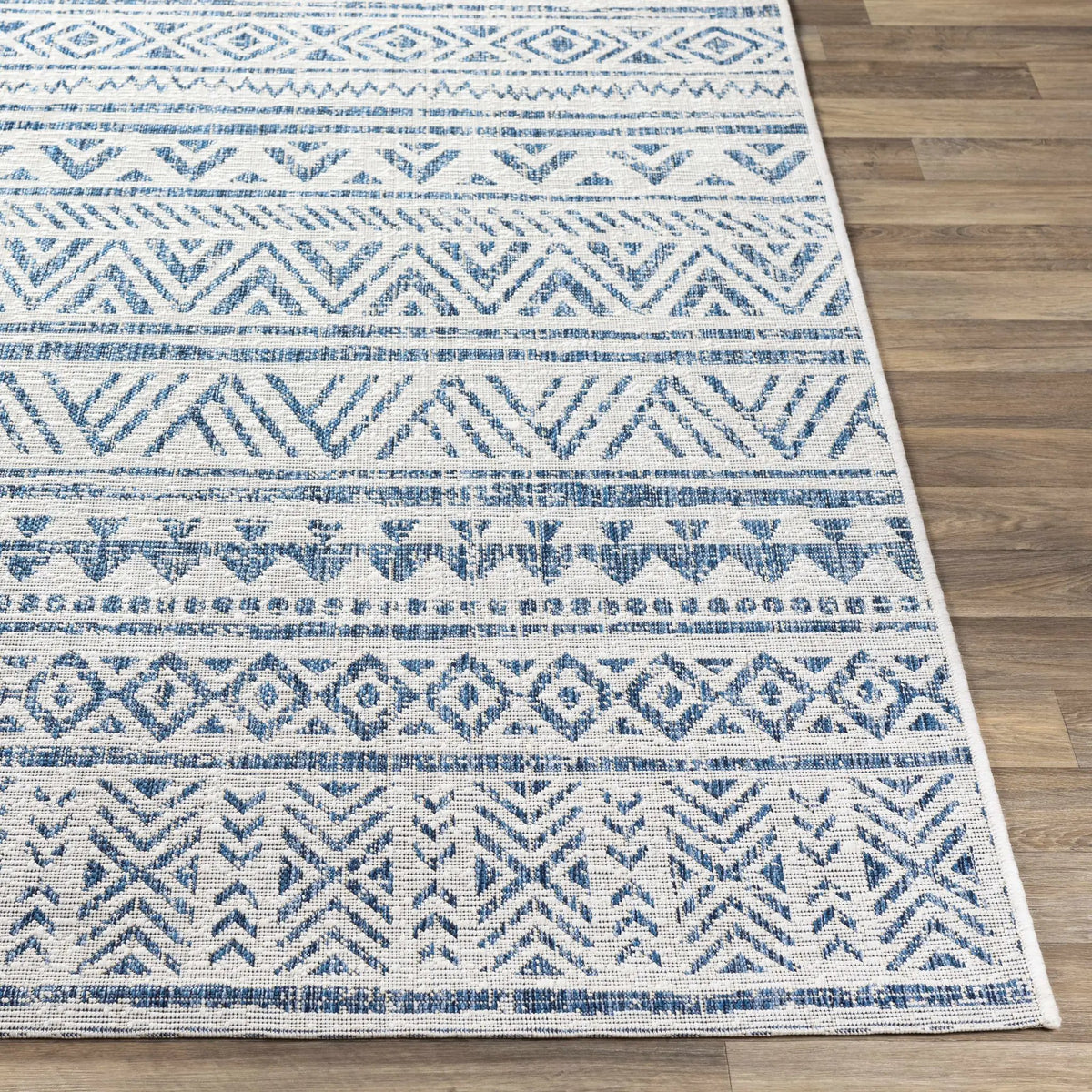 Novato Navy All Over Pattern Performance Outdoor Rug, photo 12 of 17