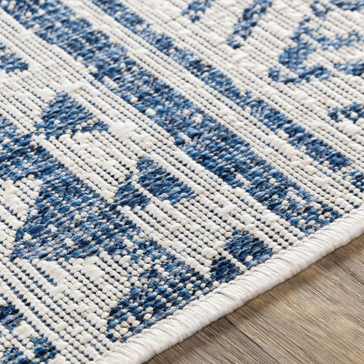 Novato Navy All Over Pattern Performance Outdoor Rug, photo 11 of 17