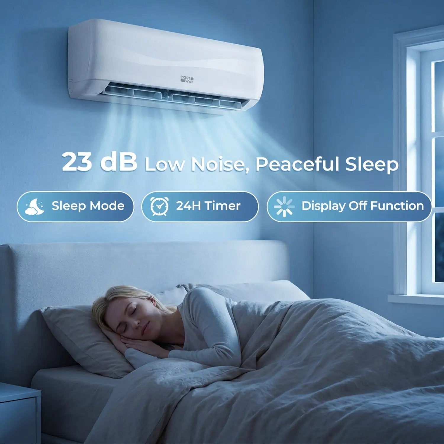 9100 BTU 20.5 SEER2 115V Mini Split Air Conditioner with Heat Pump by DirectDeals
