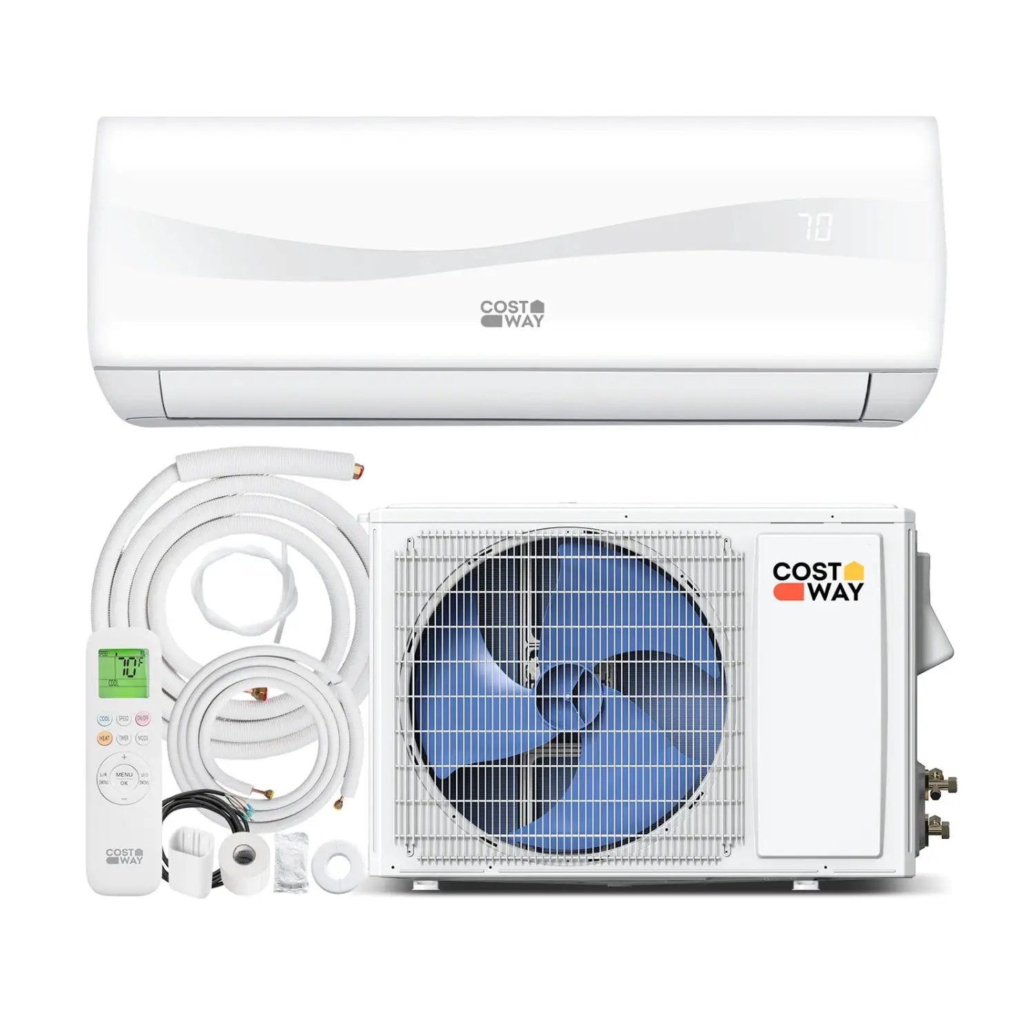 9100 BTU 20.5 SEER2 115V Mini Split Air Conditioner with Heat Pump by DirectDeals