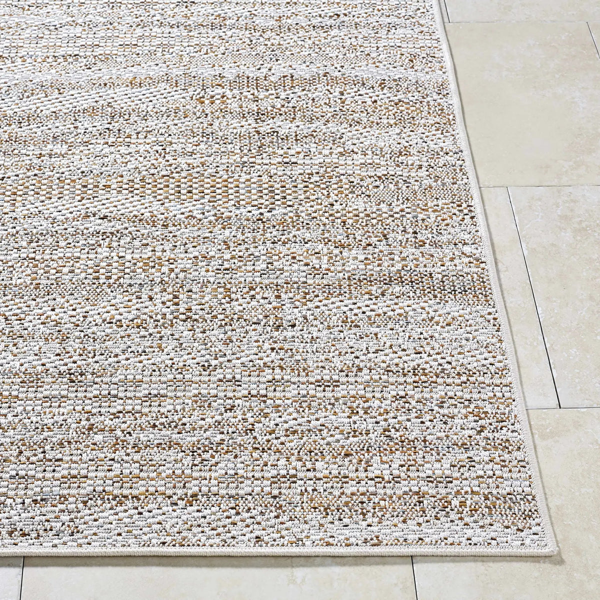 Alezae Beige Outdoor Area Rug, photo 5 of 7
