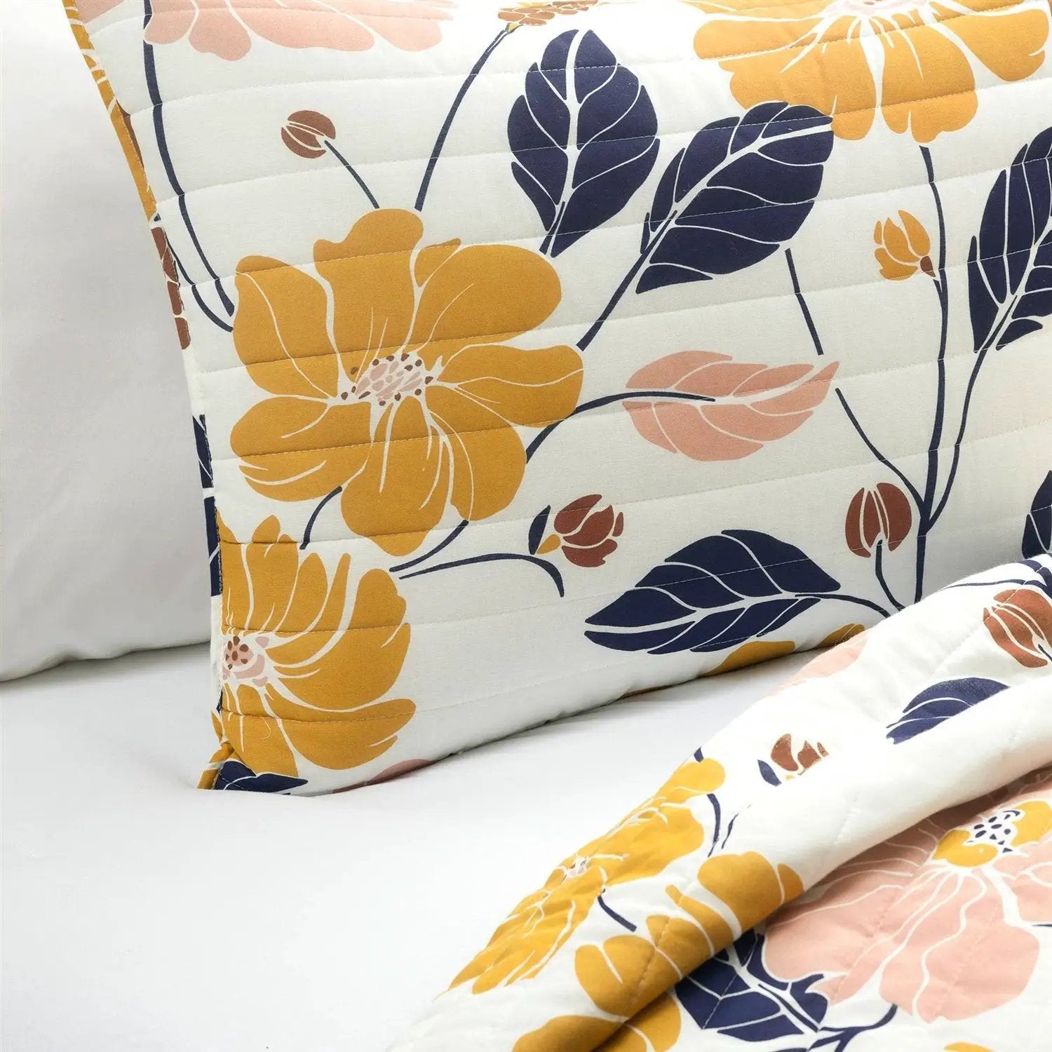 Full/Queen Aloha Hawaiian Floral Lightweight Quilt Set by HomePacific