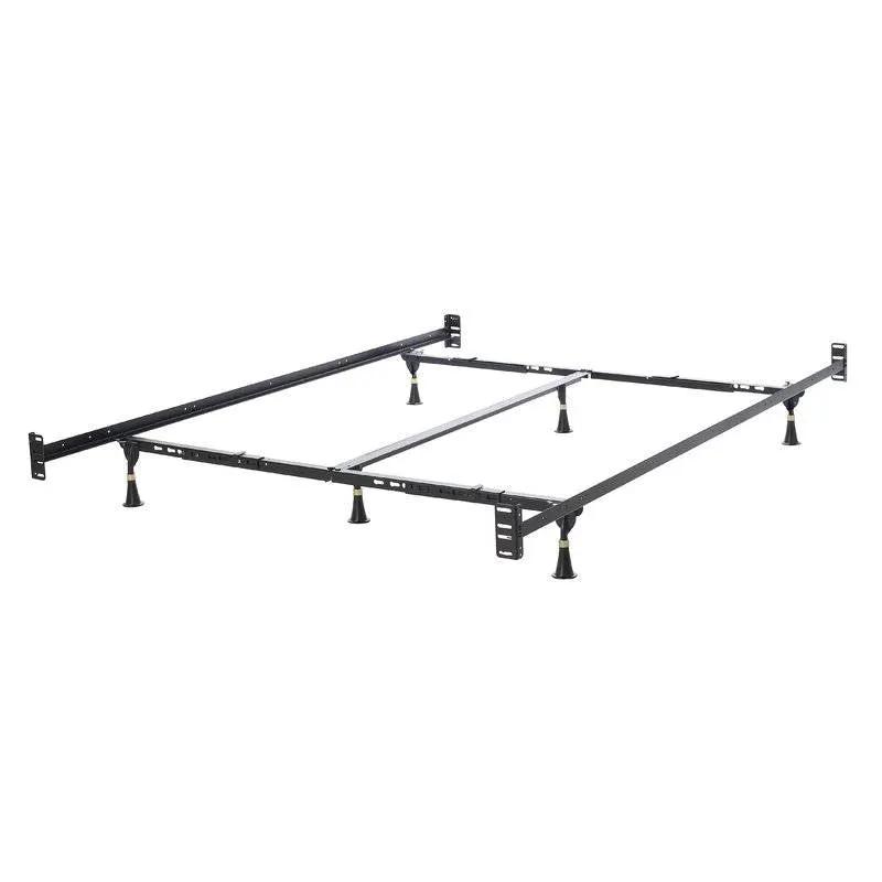 Queen/King Adjustable Metal Bed Frame with Headboard Footboard Brackets by HomePacific