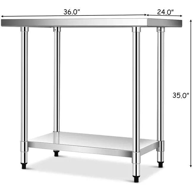 Commercial Kitchen Stainless Steel Work Table by HomePacific