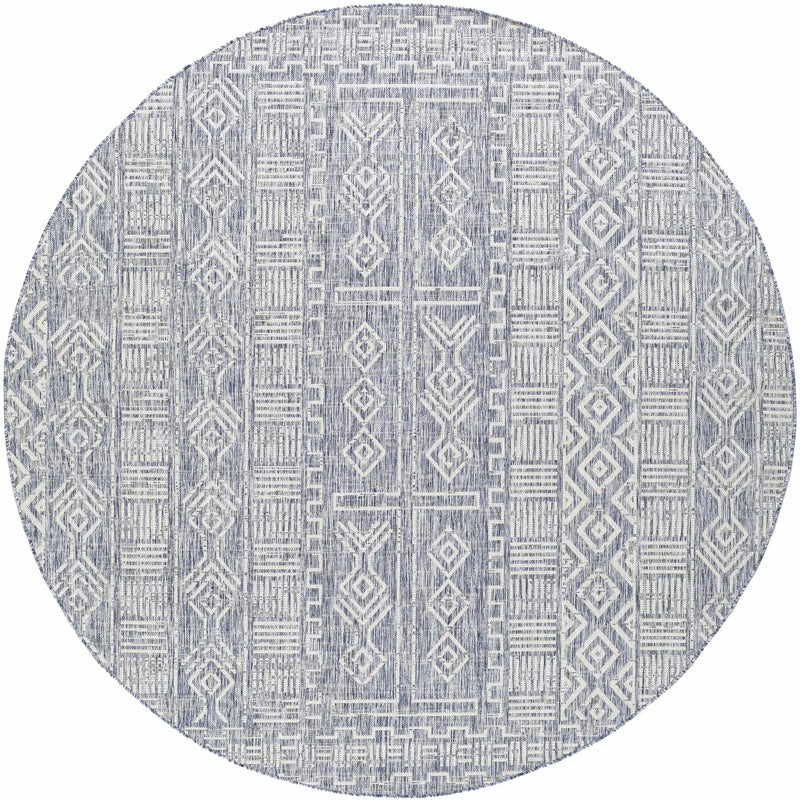 Epson Blue Indoor & Outdoor Rug - Clearance by Boutique Rugs