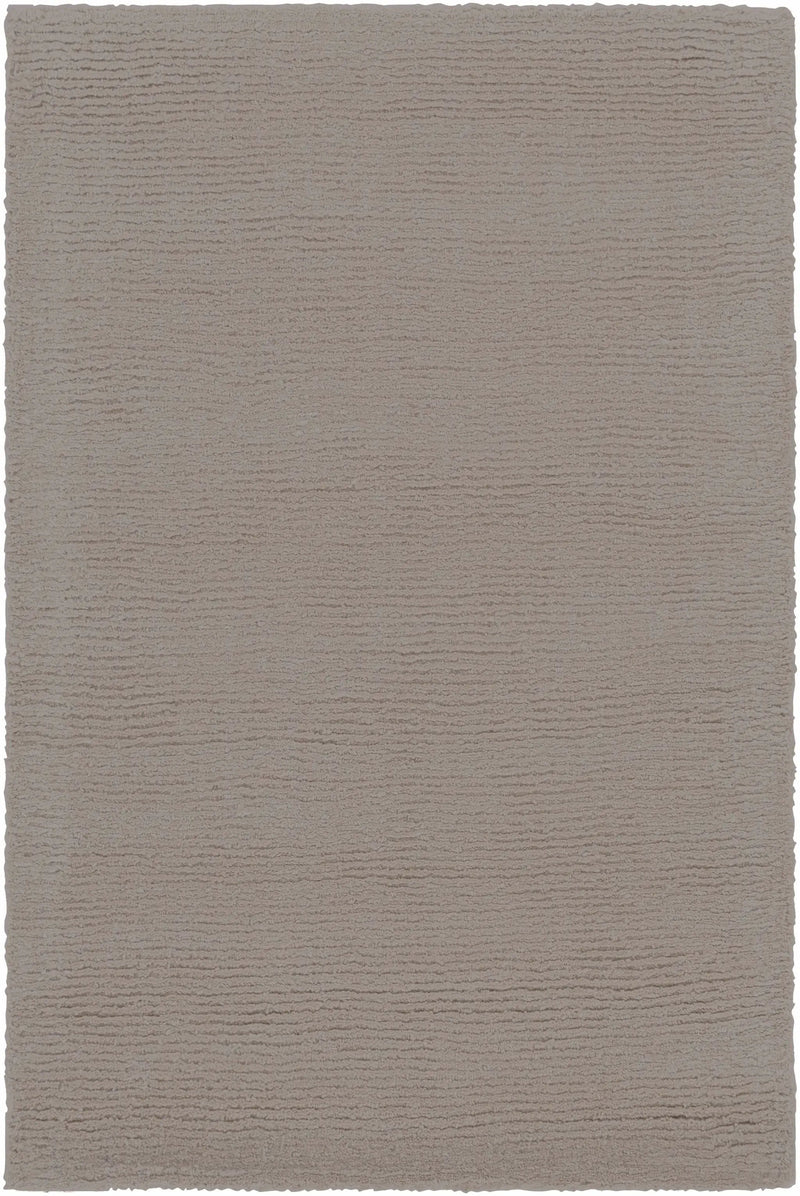 Brockton Solid Gray Wool Rug by Boutique Rugs