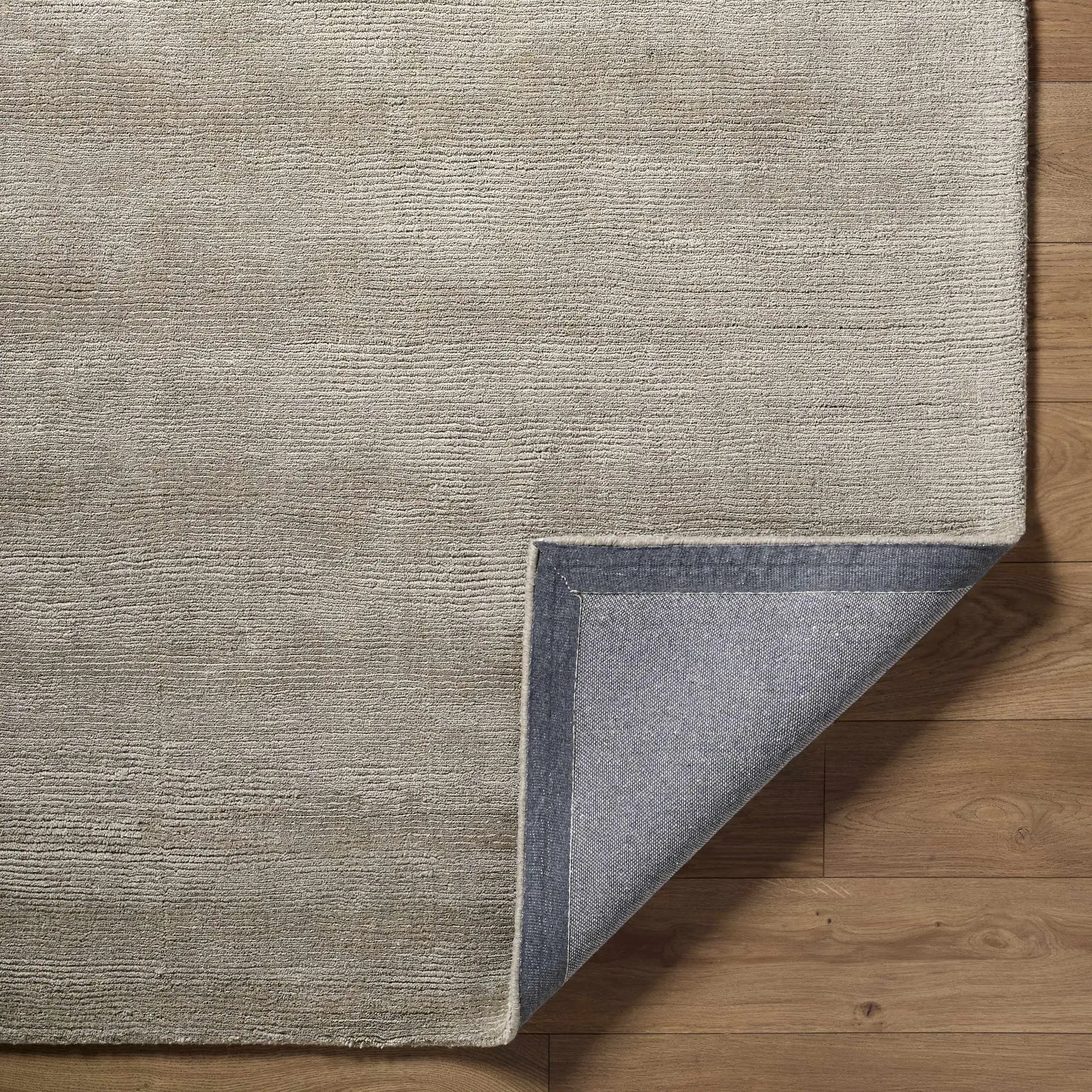 Brockton Solid Gray Wool Rug by Boutique Rugs