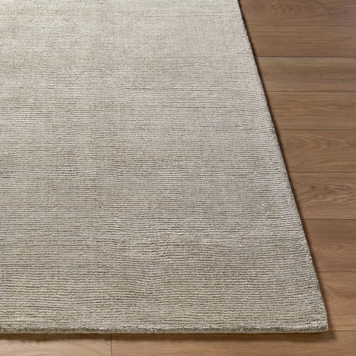 Brockton Solid Gray Wool Rug, photo 5 of 21