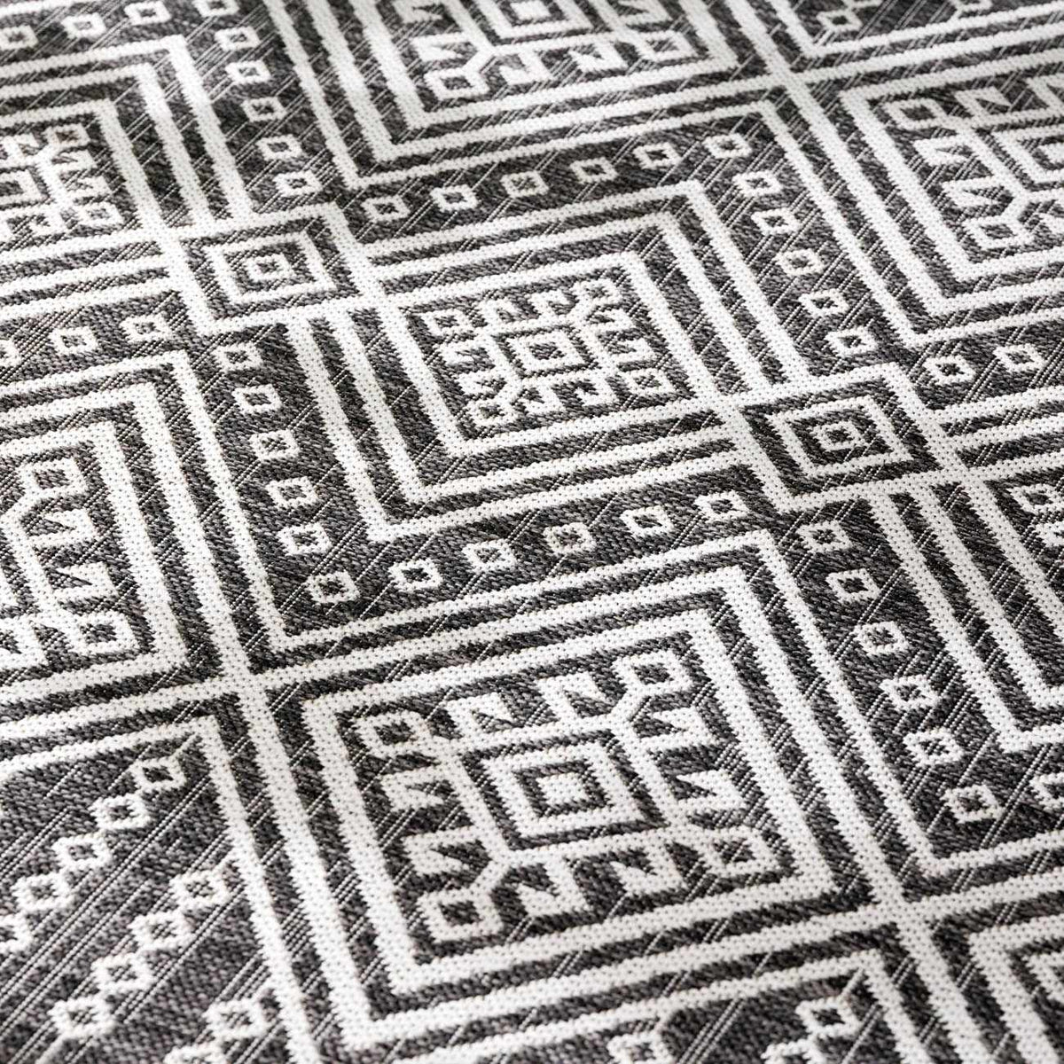 Frankville Black&White All Over Performance Outdoor Rug, photo 12 of 19