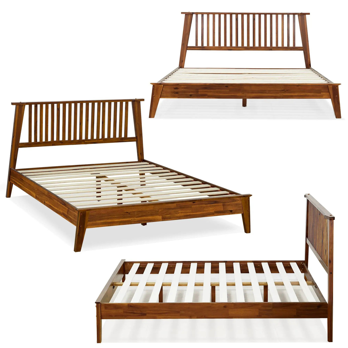 Kaylin Solid Wood Bed Frame by Megsu