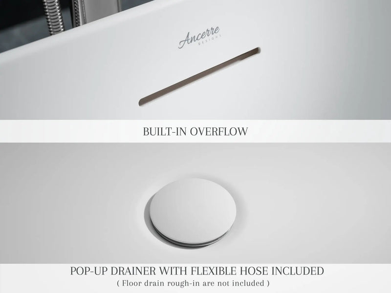 Momo Freestanding Acrylic Bathtub by Ancerre Designs