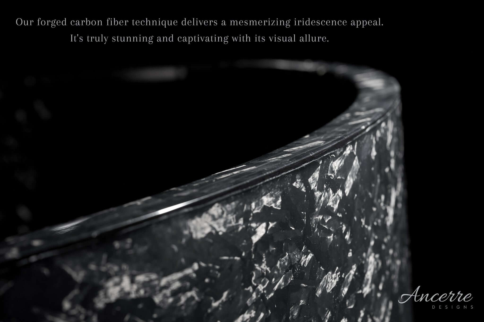Odessa 67" Freestanding Forged Carbon Fiber Bathtub by Ancerre Designs