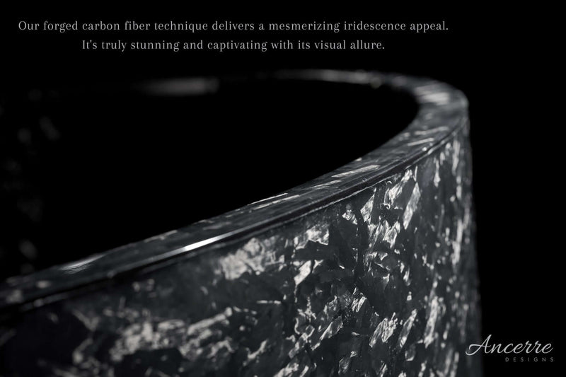 Odessa 67" Freestanding Forged Carbon Fiber Bathtub by Ancerre Designs