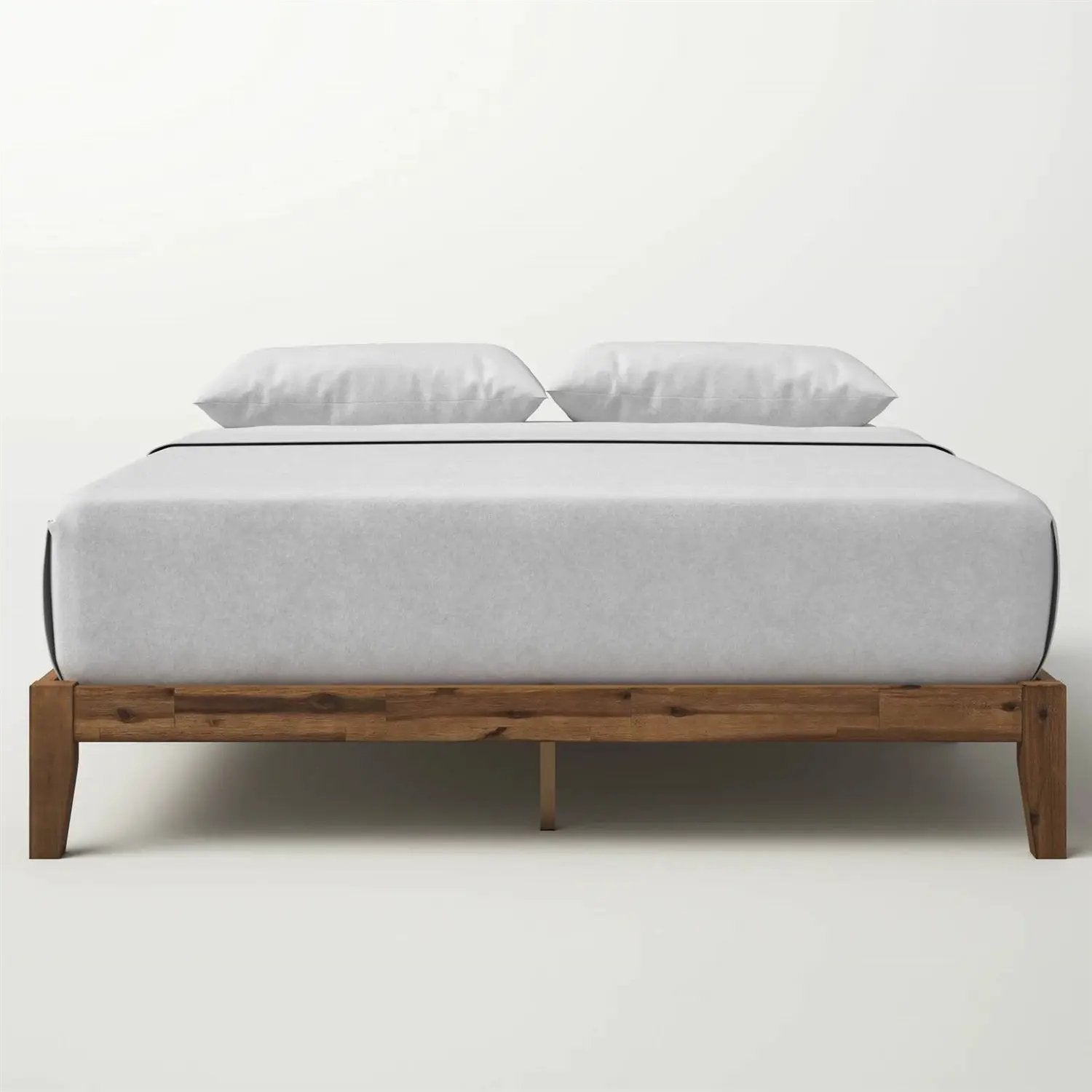 Full size Simple Modern Solid Wood Platform Bed Frame - 700 lb. Weight Capacity by HomePacific
