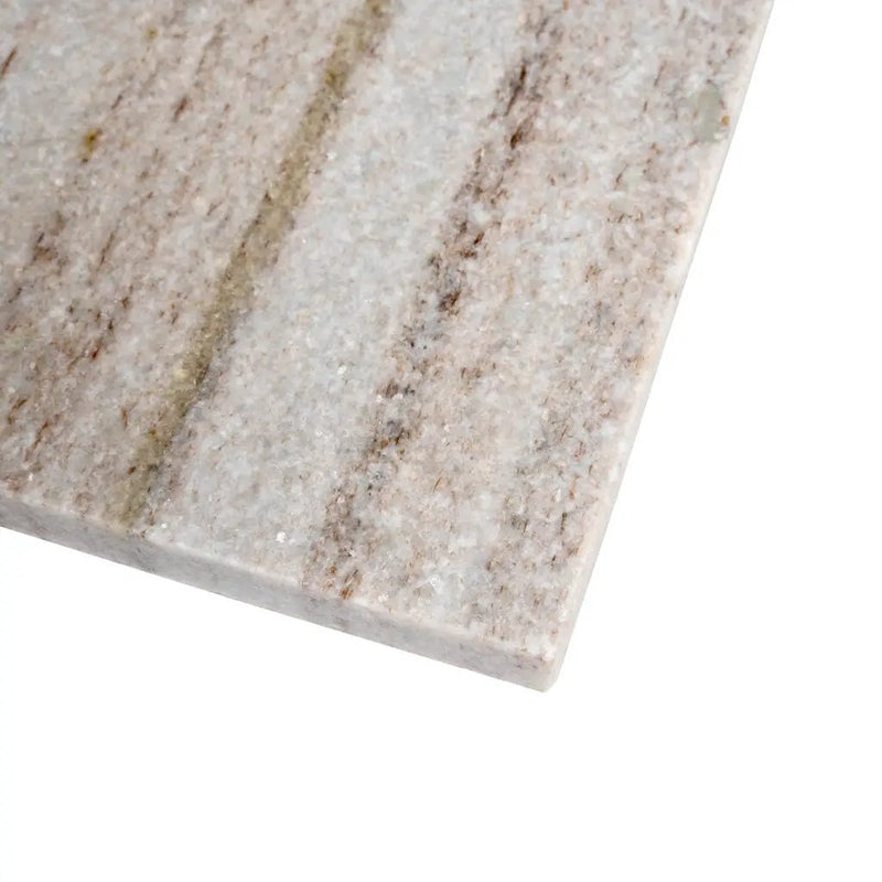 Wooden Beige 4x12 Honed Subway Crystal Sand Marble Tile (15 pack, 5 sq ft/case) by Apollo Tile