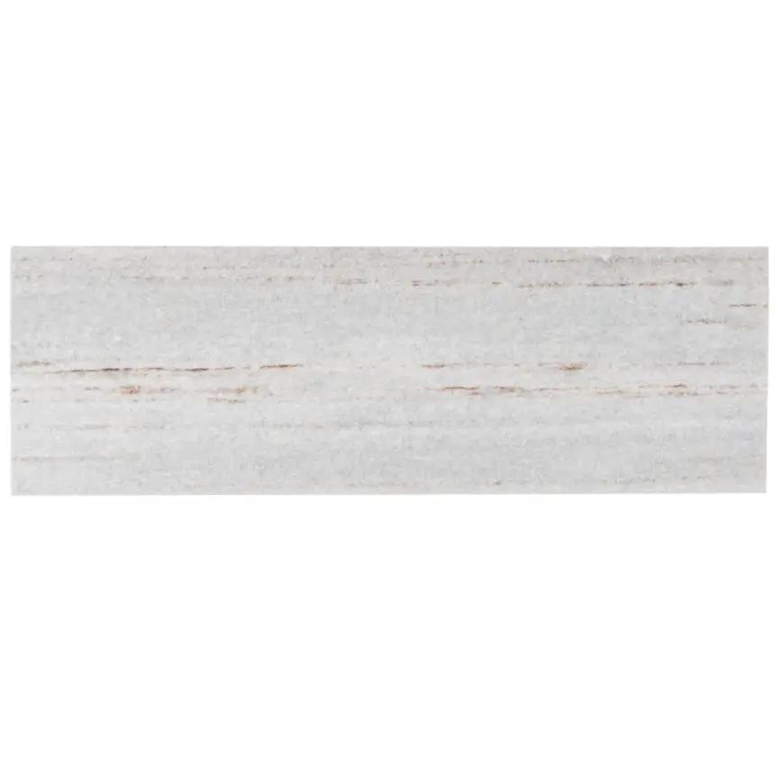 Wooden Beige 4x12 Polished Subway Crystal Sand Marble Tile (15 pack, 5 sq ft/case) by Apollo Tile