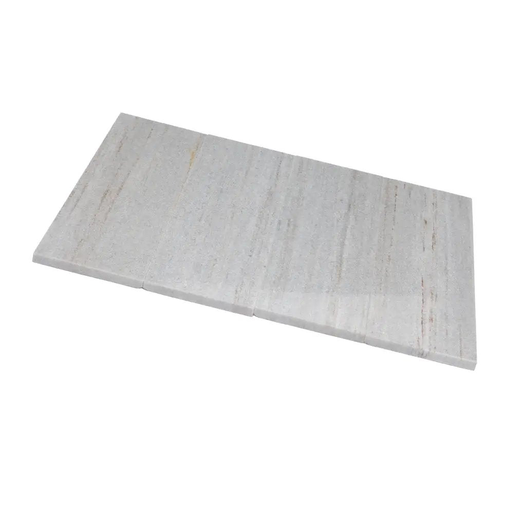 Wooden Beige 4x12 Polished Subway Crystal Sand Marble Tile (15 pack, 5 sq ft/case) by Apollo Tile