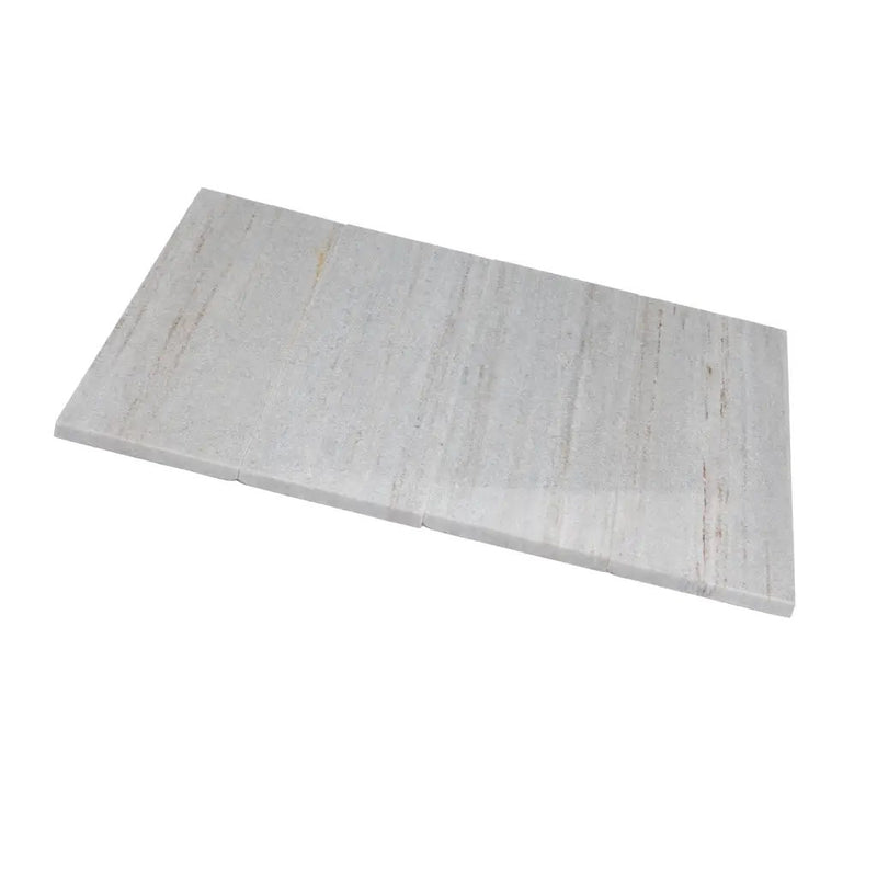 Wooden Beige 4x12 Polished Subway Crystal Sand Marble Tile (15 pack, 5 sq ft/case) by Apollo Tile