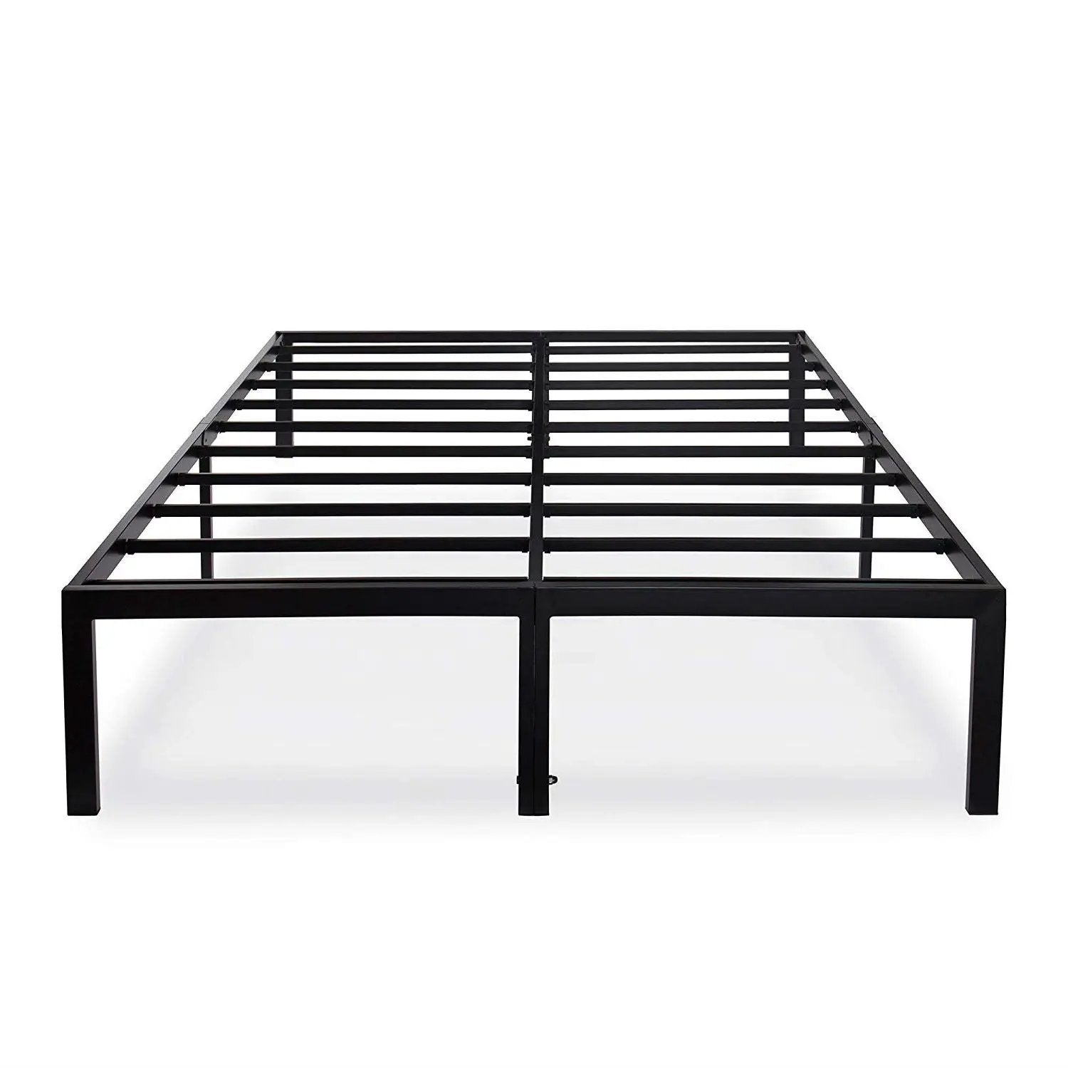 Full size Heavy Duty Black Metal Platform Bed Frame by HomePacific