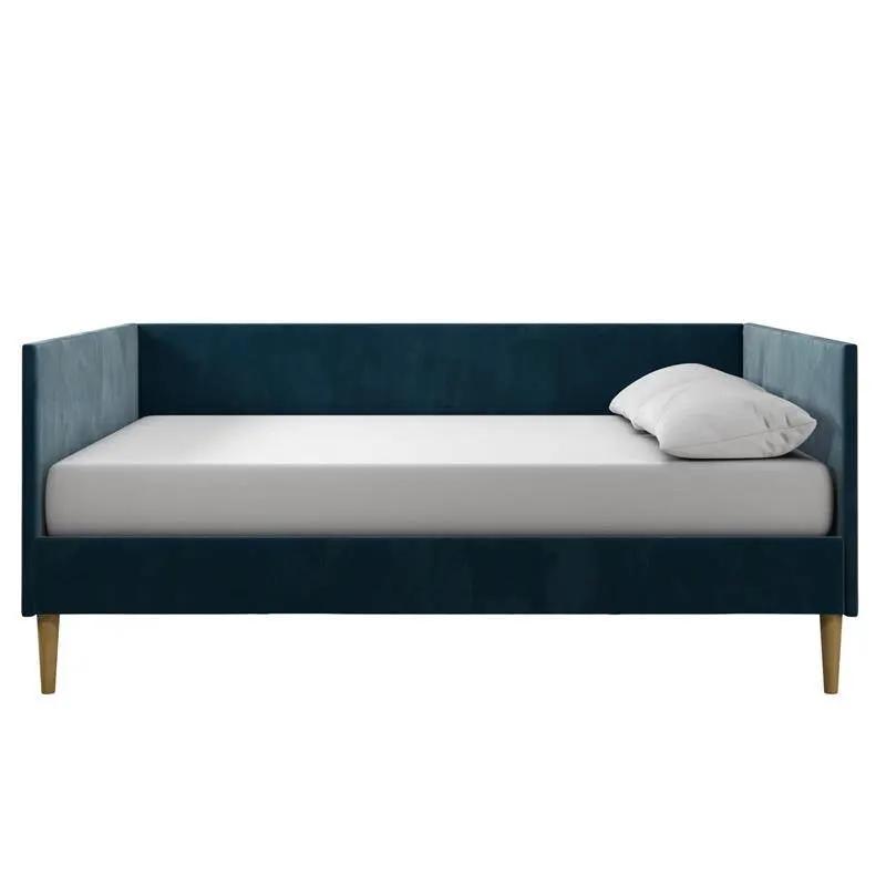 Full size Modern Navy Blue Upholstered Daybed by HomePacific