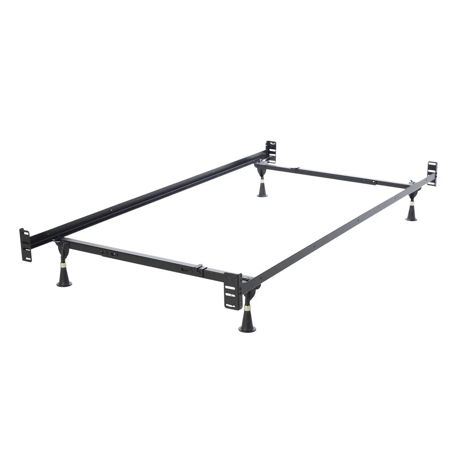 Twin/Full Adjustable Metal Bed Frame with Headboard Footboard Brackets by HomePacific