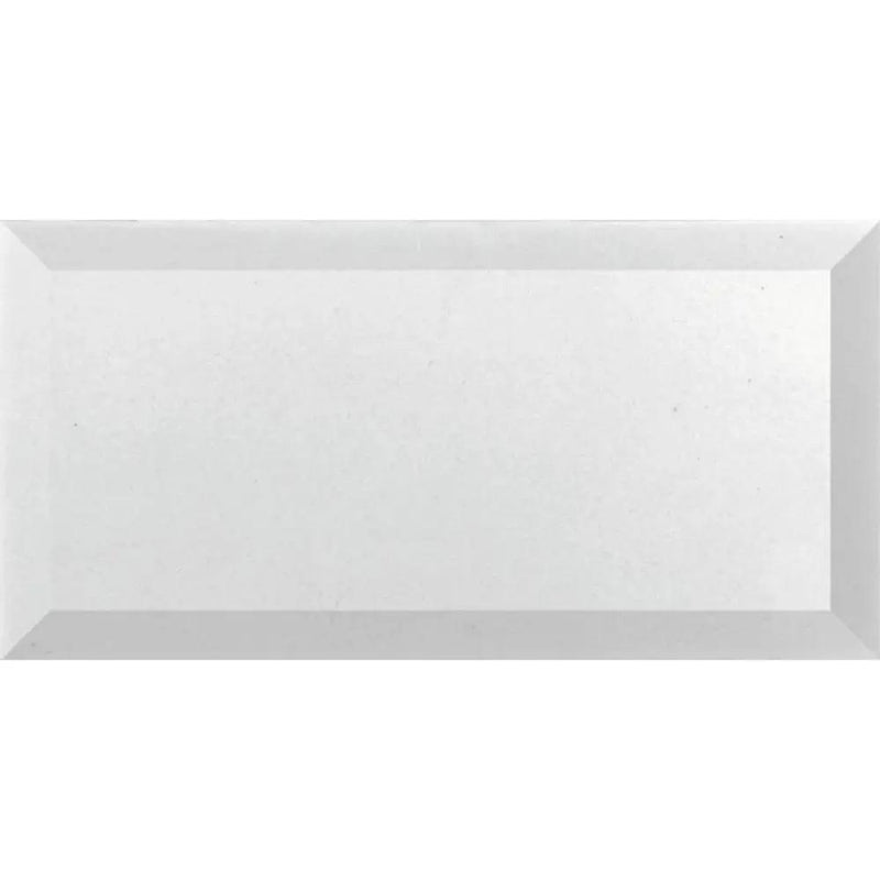 White 3x6 Polished Beveled Subway Thassos Marble Tile (40 pack, 5 sq ft/case) by Apollo Tile