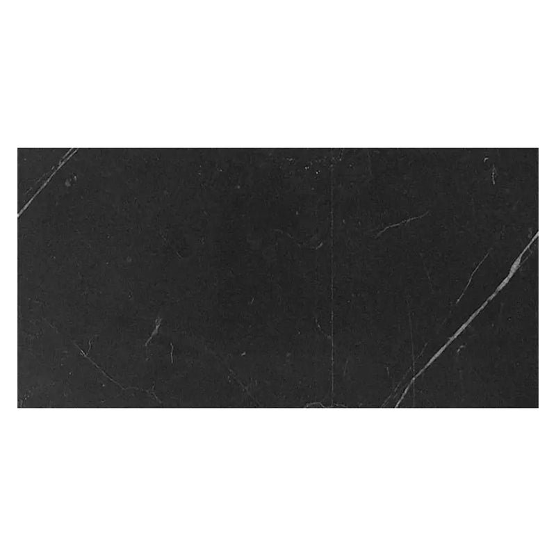 Eastern Black 12x24 Polished Rectangle, Brick Marble Large Format Tile (5 pack, 10 sq ft/case) by Apollo Tile