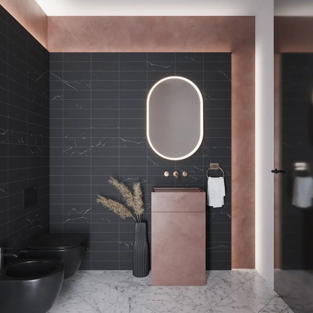 Eastern Black 4x12 Honed Subway Marble Tile (15 pack, 5 sq ft/case) by Apollo Tile