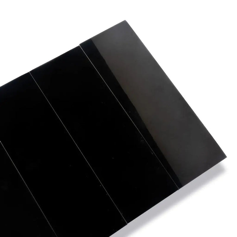 Eastern Black 4x12 Polished Subway Marble Tile (15 pack, 5 sq ft/case) by Apollo Tile