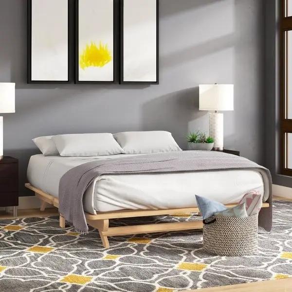 Farmhouse Full Size Solid Wood Platform Bed Made in USA by HomePacific