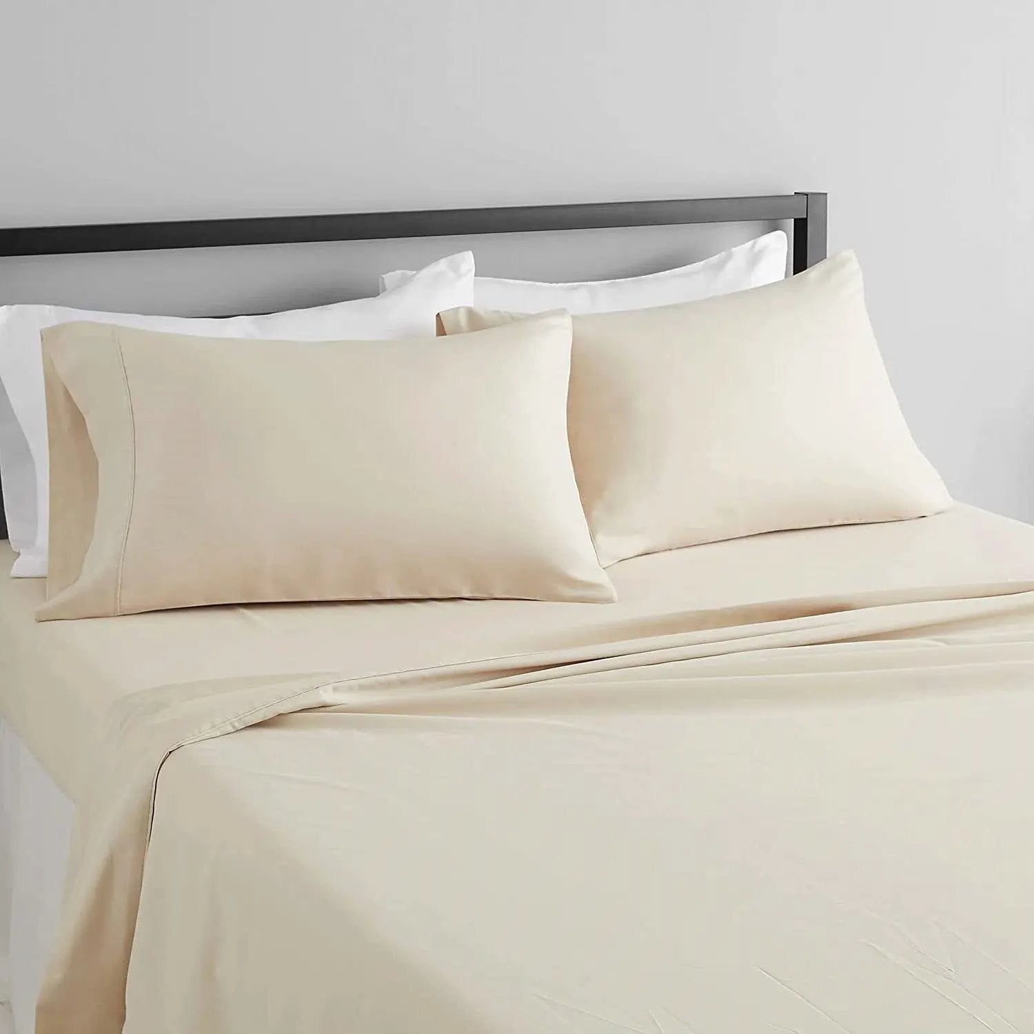Full Ivory 100-Percent Egyptian Cotton 1000 Thread Count 4-Piece Sheet Set by HomePacific