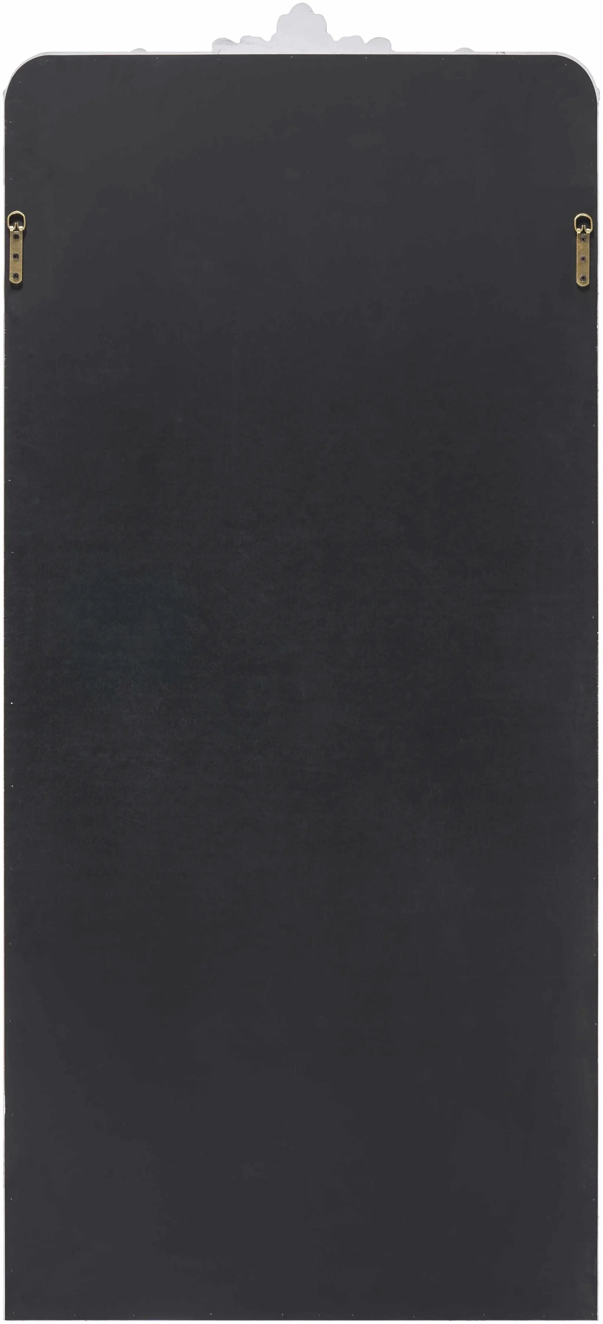 Filettole Silver Gray Frame Wall Mirror by Boutique Rugs