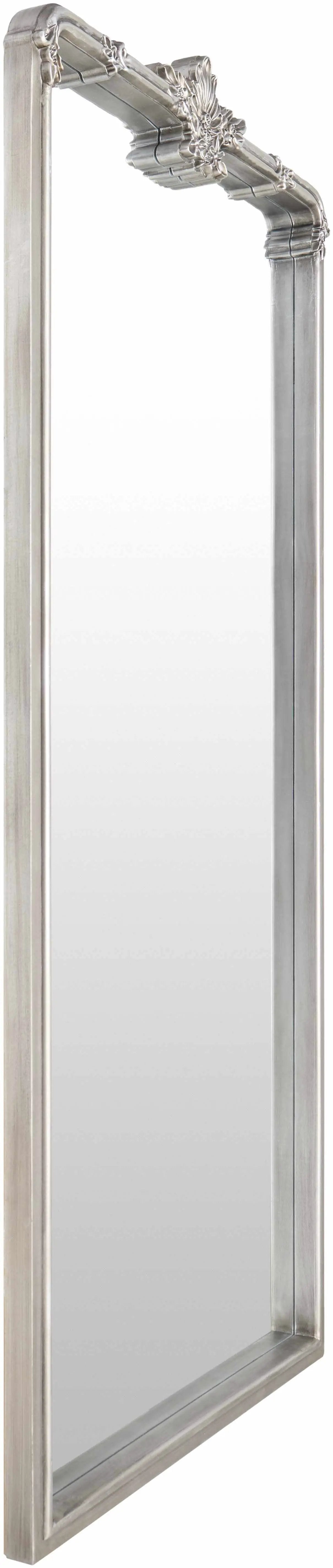 Filettole Silver Gray Frame Wall Mirror by Boutique Rugs