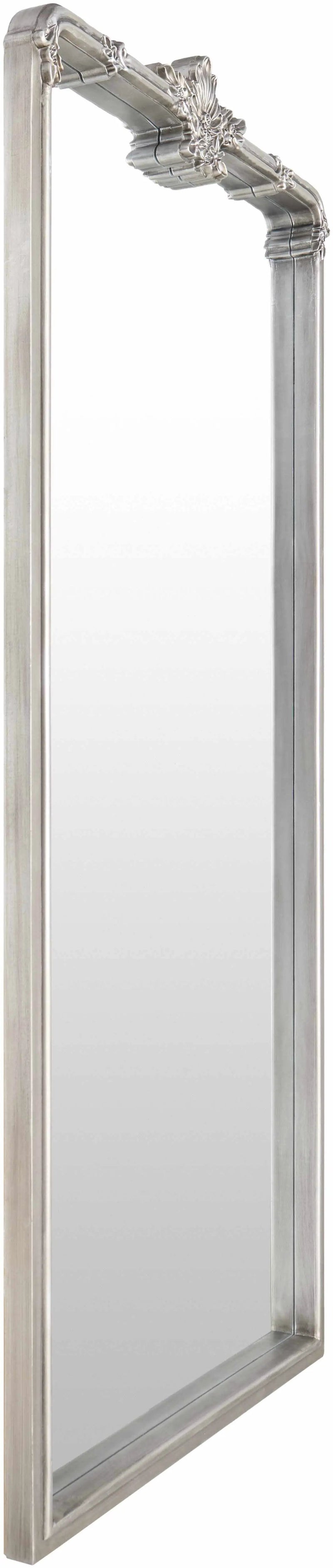 Filettole Silver Gray Frame Wall Mirror by Boutique Rugs