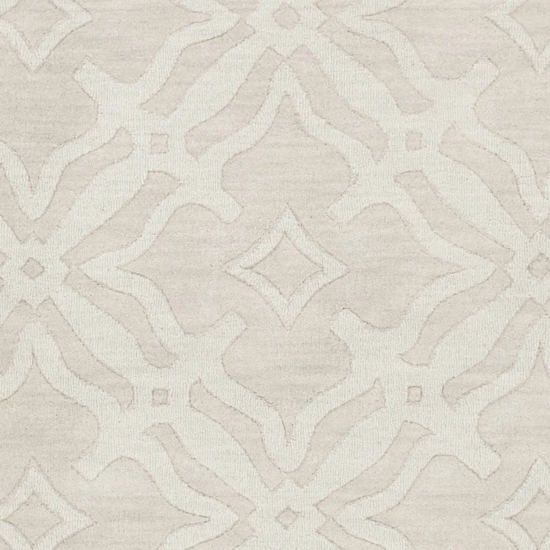 Fyffe Embossed Beige Wool Area Rug by Boutique Rugs