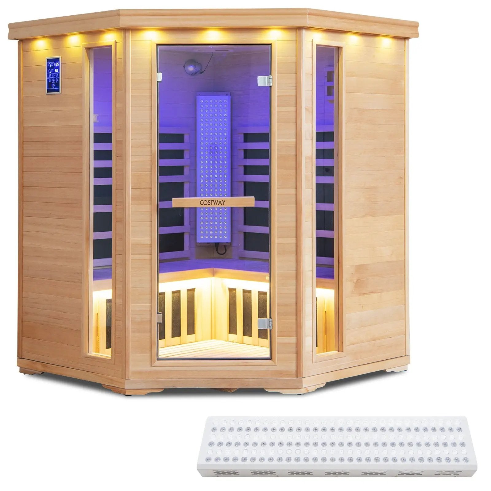 3-5 People Far Infrared Wooden Sauna Room for Home by DirectDeals