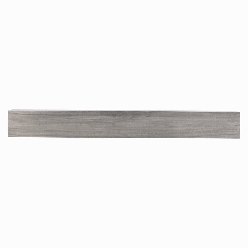 Farmhouse Poplar Wood Floating Fireplace Mantel by Dogberrycollections