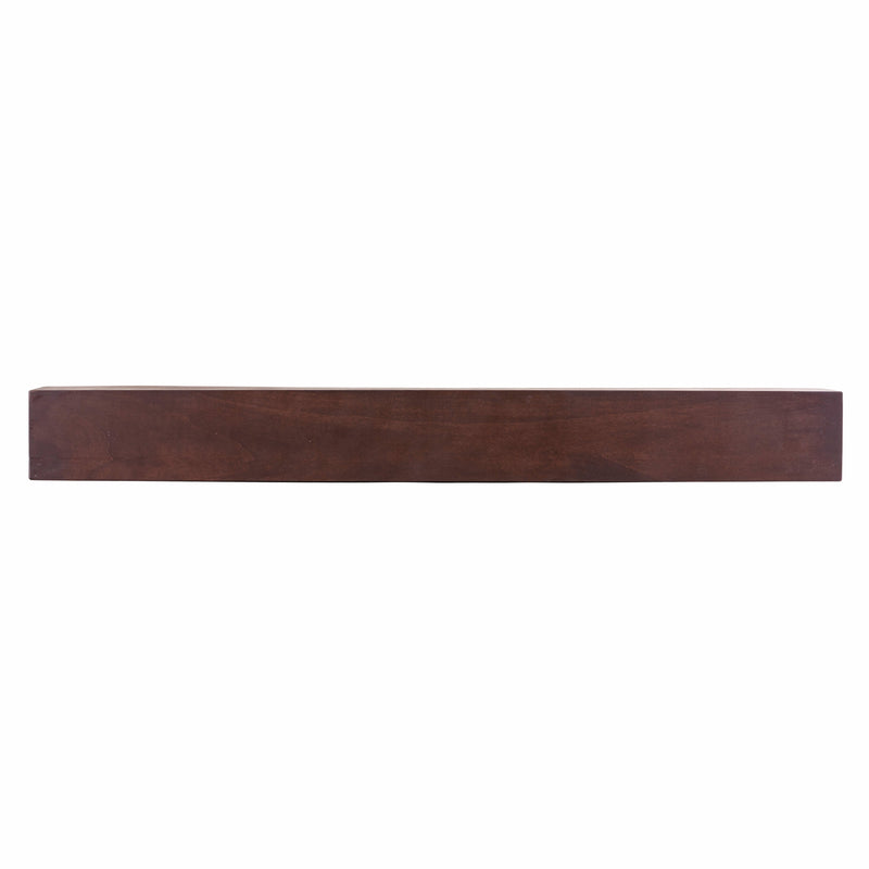 Farmhouse Poplar Wood Floating Fireplace Mantel by Dogberrycollections