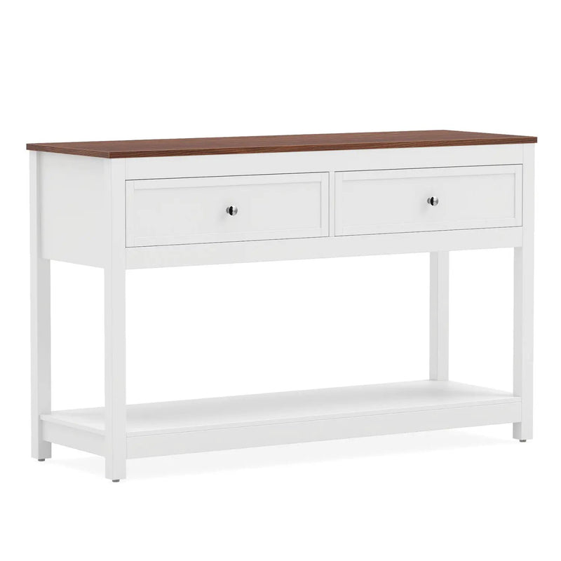 Console Table with 2 Drawers and Open Storage Shelf by DirectDeals