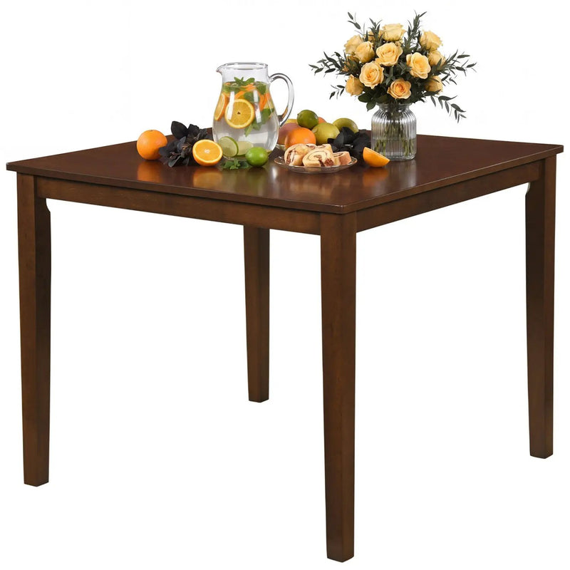 Farmhouse Dining Table for 4 People 35 Inches Square Kitchen Table by DirectDeals