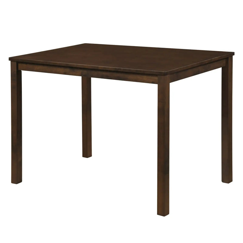 Farmhouse Dining Table for 4 with Solid Rubber Wood Frame by DirectDeals