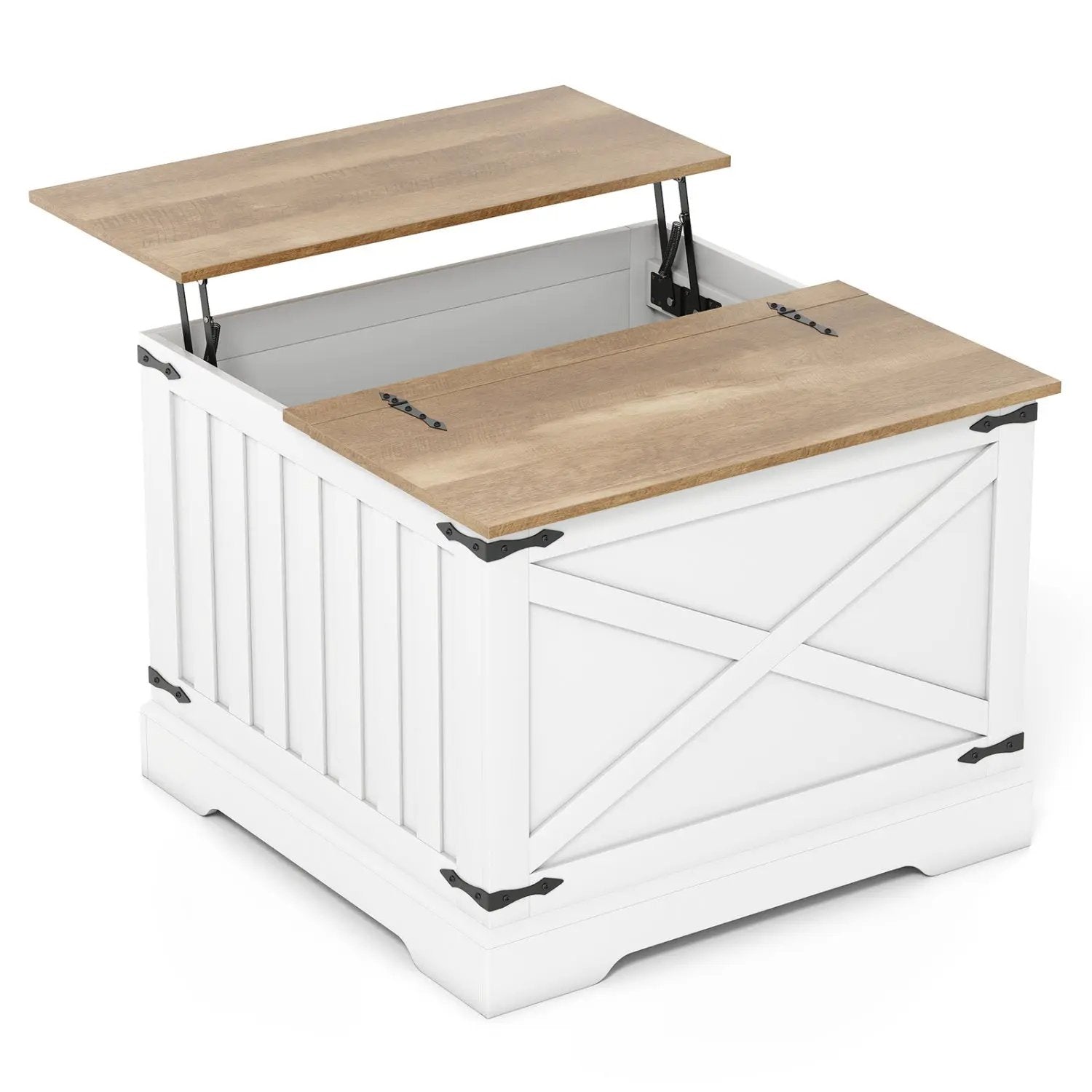 Farmhouse Lift Top Coffee Table with Hidden Storage Compartment by DirectDeals