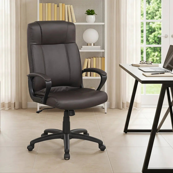 Ergonomic Office Chair with Rocking Function - Faux Leather