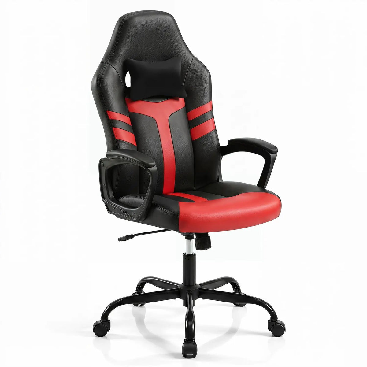 Ergonomic Gaming Chair with Removable Head Pillow & Rocking, photo 11 of 32
